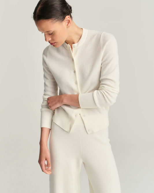 Cardigan Wool Cashmere Offwhite
