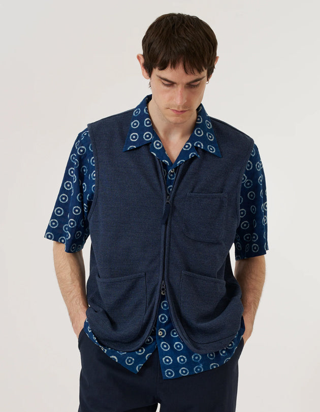 Navy Maiorca Jersey Gilet