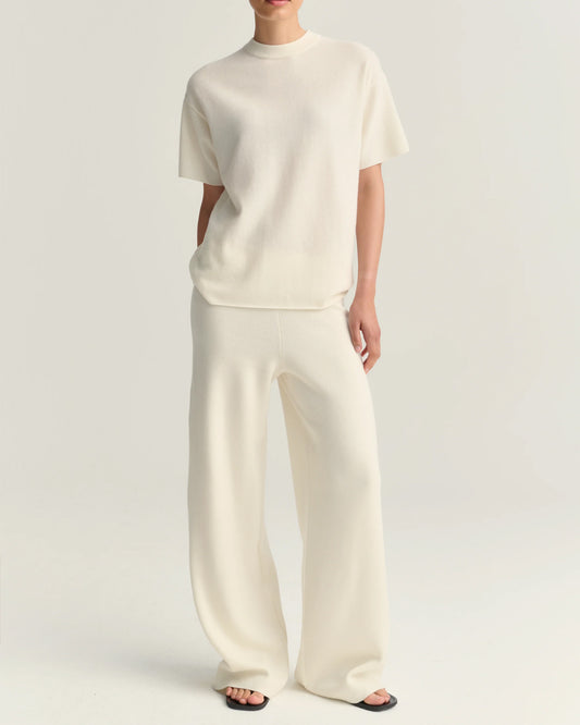 Cardigan Wolle Kaschmir Offwhite