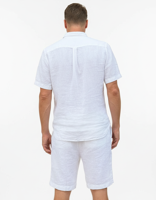 THE LINEN SHORTS WHITE