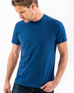 T-SHIRT BLUE MELANGE-T-shirt-Blankdays