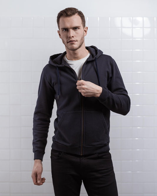 ZIP HOODIE NAVY-Zip hoodie-Blankdays