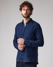 Load image into Gallery viewer, THE LINEN SHIRT NAVY
