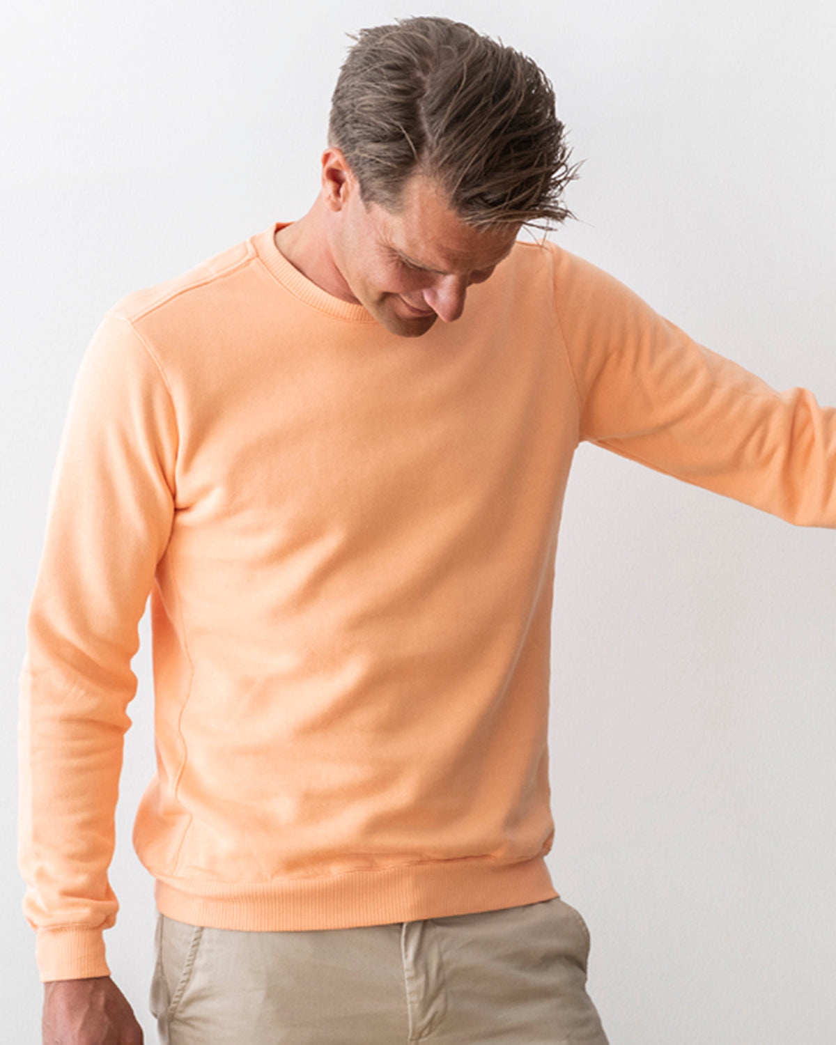 TENCEL™ SWEATSHIRT APRICOT ORANGE