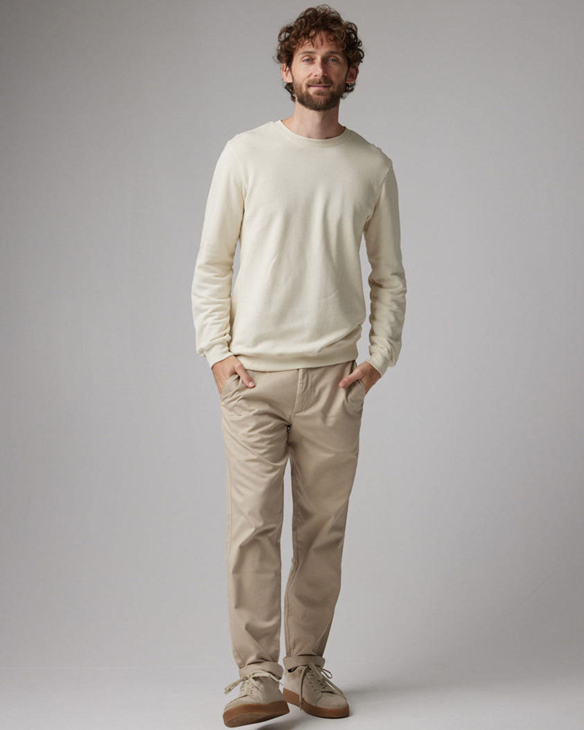 TENCEL™ SWEATSHIRT CLEAN BEIGE