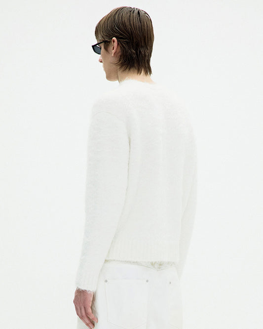COOR- Maxi Alpaca Blend Hairy Sweater Ivory