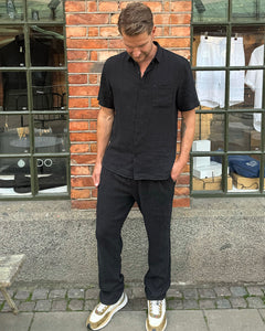 LINEN TROUSER BLACK