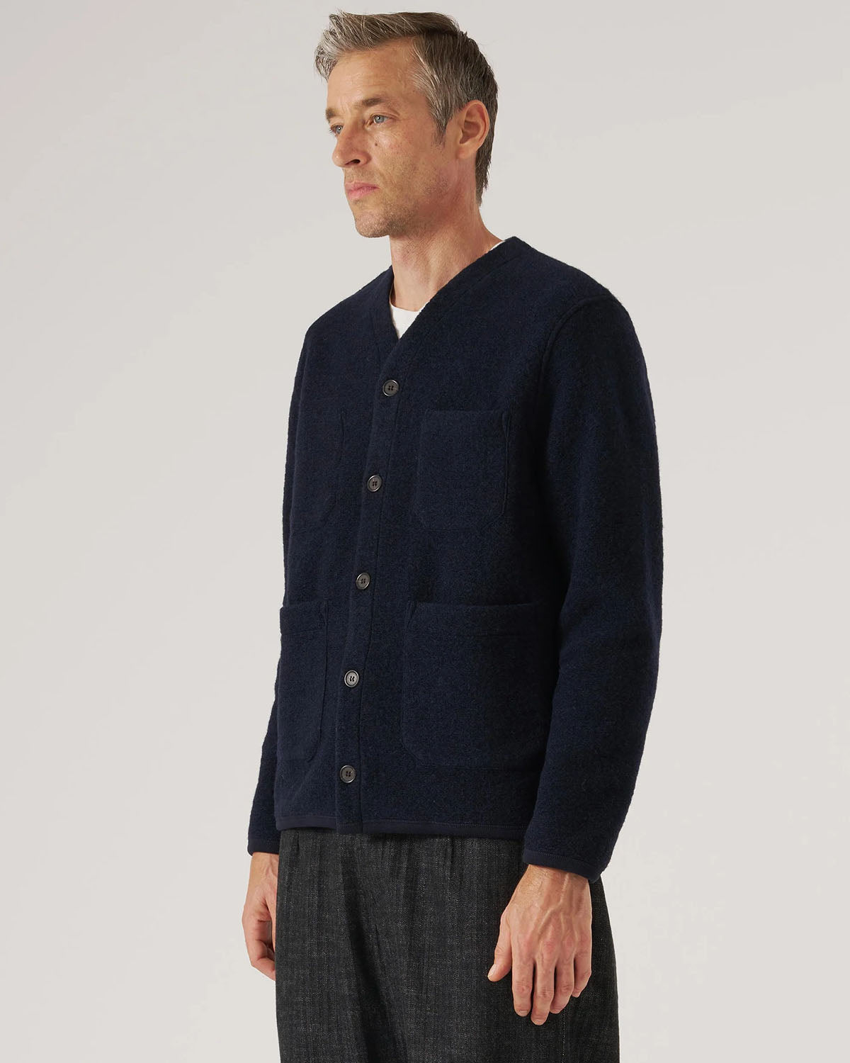 Camp-Shirt aus weißem Dschungel-Toile-Popeline