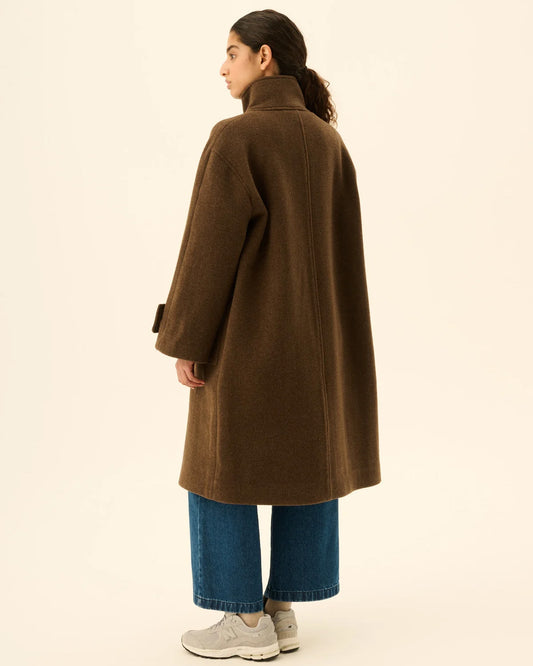 Chiharu Coat Wool Brown Melange