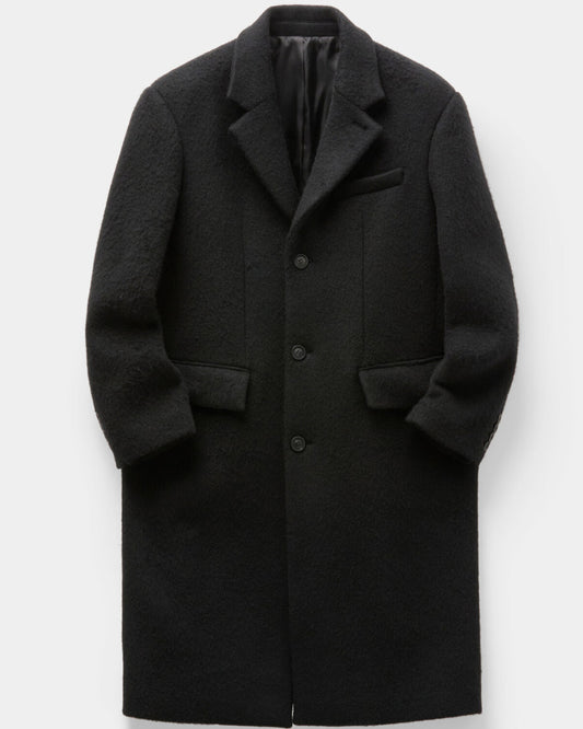 Coor- Corduroy Trim Chesterfield Coat