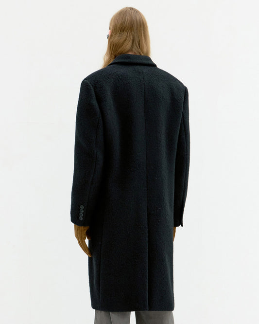 Coor- Corduroy Trim Chesterfield Coat