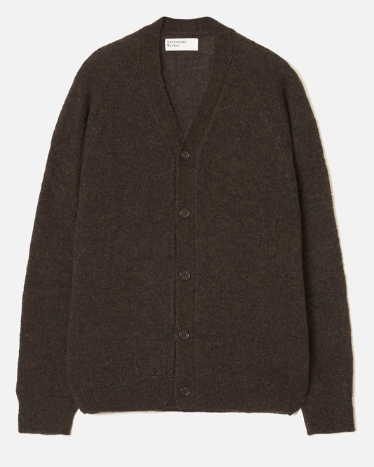 David Alpaca Cardigan Brown