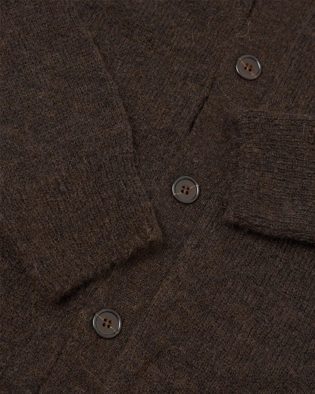 David Alpaca Cardigan Brown