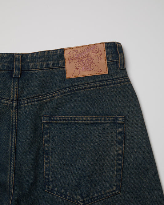 COOR BACK SIDE BLUE TINTED JEANS