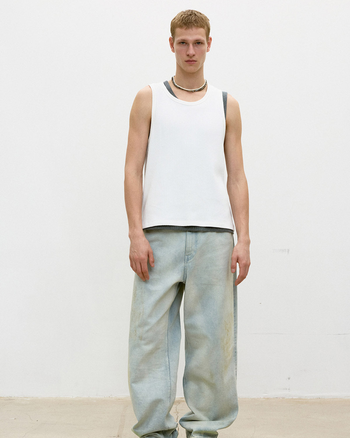 COOR SLEEVELES TANK OFFWHITE