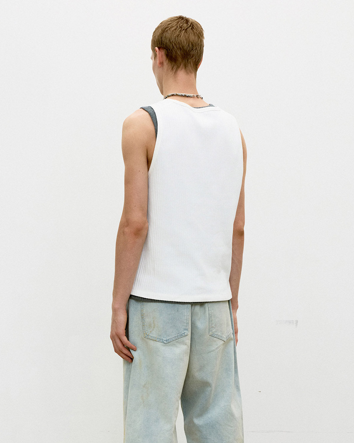 COOR SLEEVELES TANK OFFWHITE