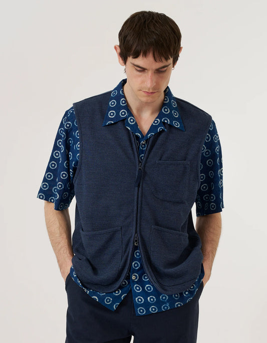 Navy Maiorca Jersey Gilet
