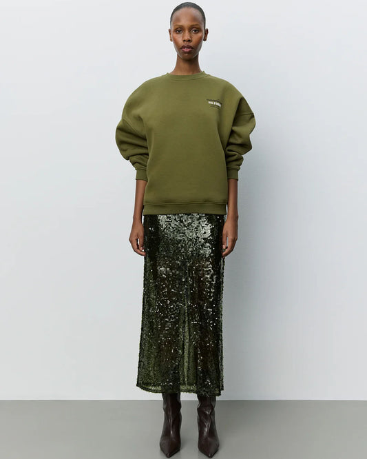 PAROSSW OVERSIZE SWEATSHIRT OLIVE