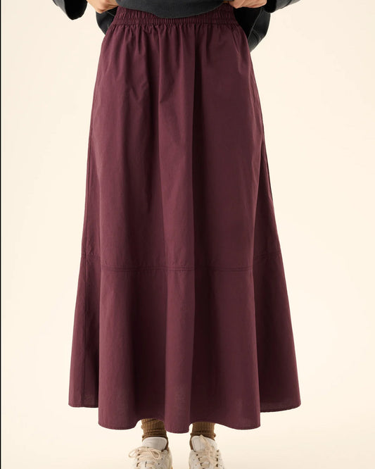 PETULA GMTD POPLIN - PLUM PURPLE
