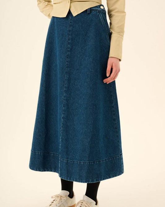 PRYMA DENIM SKIRT - MALIBLUE