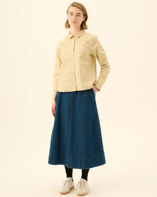 PRYMA DENIM SKIRT - MALIBLUE