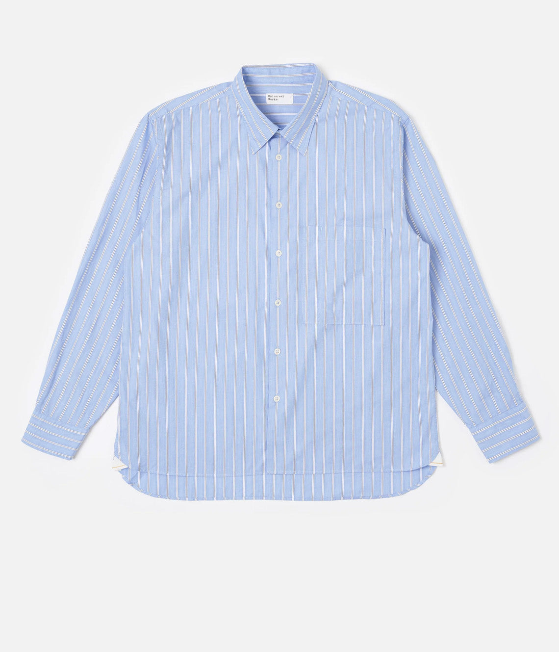 Blue Mc Stripe Square Pocket Shirt