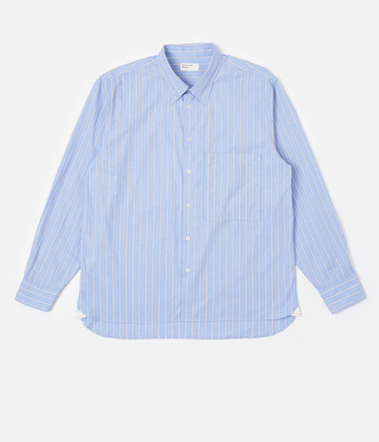Blue Mc Stripe Square Pocket Shirt