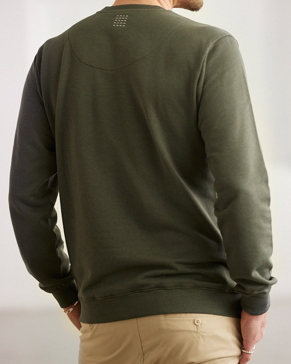 TENCEL™ SWEATSHIRT DARK OLIVE