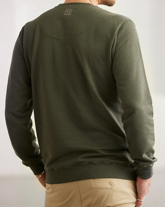 TENCEL™ SWEATSHIRT DARK OLIVE