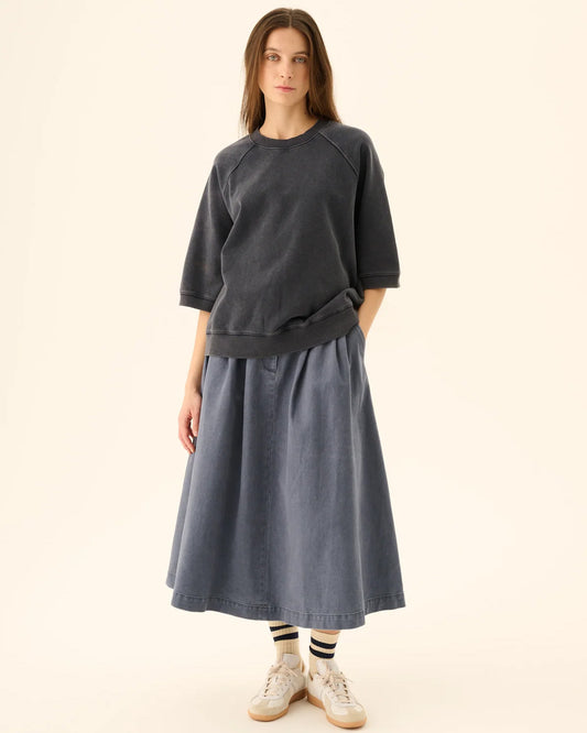 TILLY HEAVY JERSEY COTTON - FADED INK BLUE