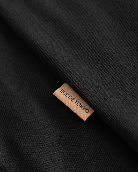 TRISH LIGHT COTTON T-SHIRT - BLACK