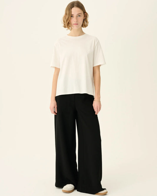 TRISH LIGHT COTTON T-SHIRT - WHITE