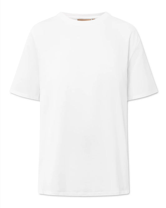 TRISH LIGHT COTTON T-SHIRT - WHITE
