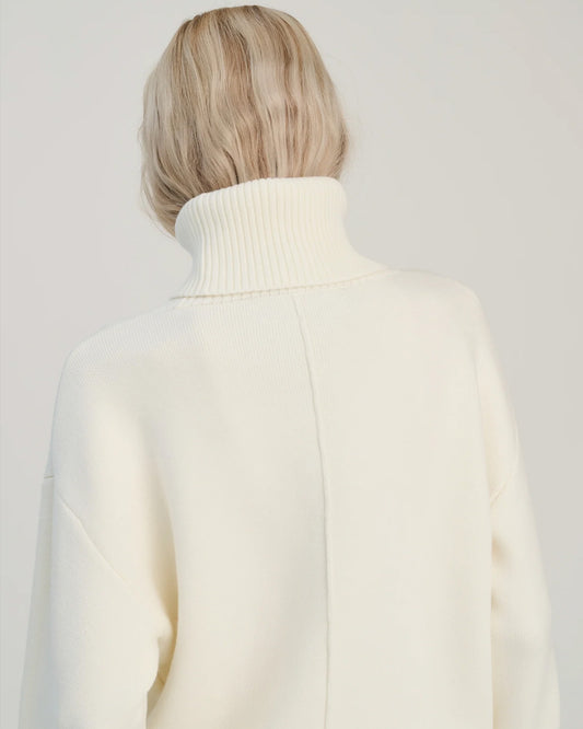 Double Knitted Turtle Merino Wool- Offwhite