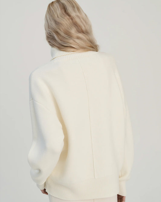 Double Knitted Turtle Merino Wool- Offwhite
