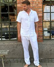 Load image into Gallery viewer, LINEN TROUSER WHITE
