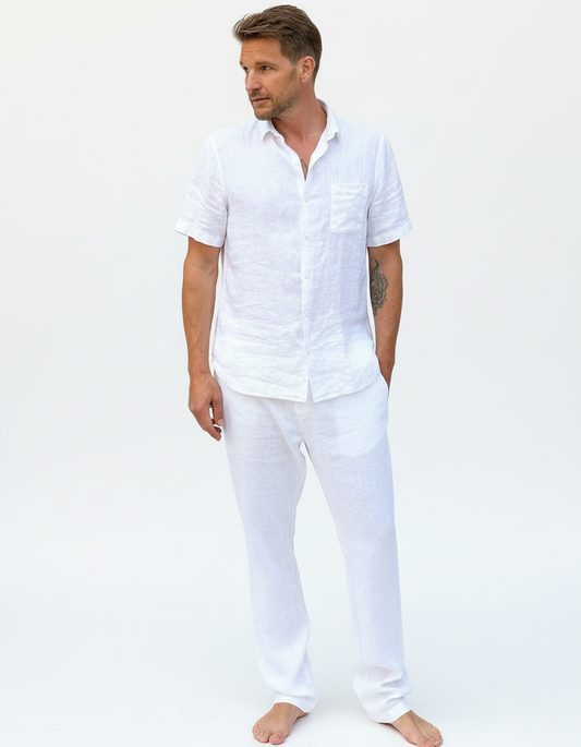 THE LINEN TROUSER WHITE
