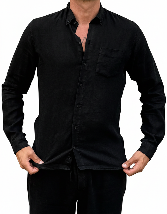 LINNESKJORTA BLACK