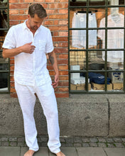 Load image into Gallery viewer, LINEN TROUSER WHITE
