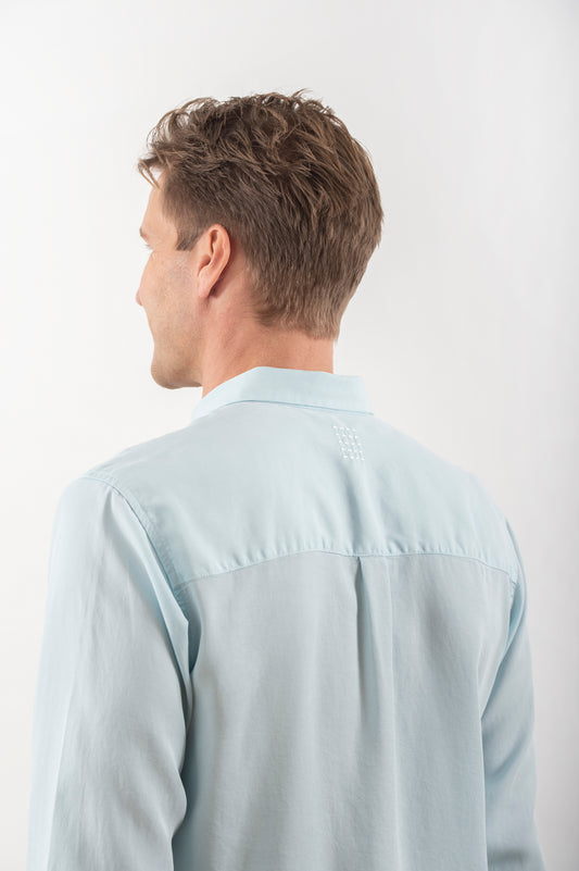 TENCEL SKJORTA LIGHT BLUE