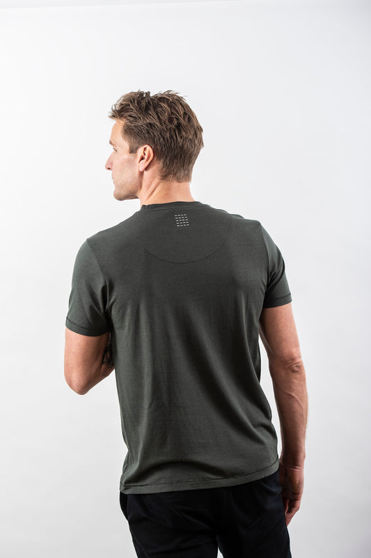 TENCEL T-SHIRT DARK OLIVE
