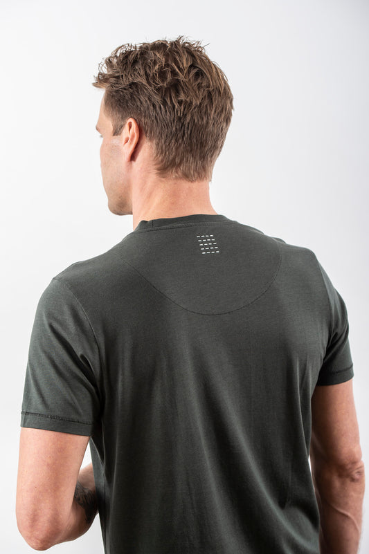 TENCEL T-SHIRT DARK OLIVE