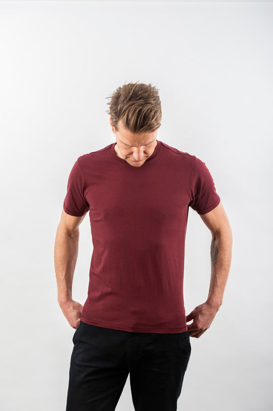 THE T- SHIRT DEEP BURGUNDY