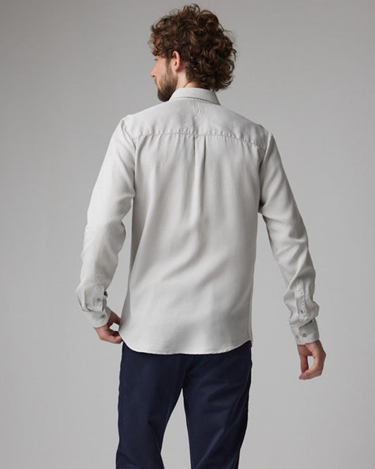 TENCEL SKJORTA LIGHT GREY