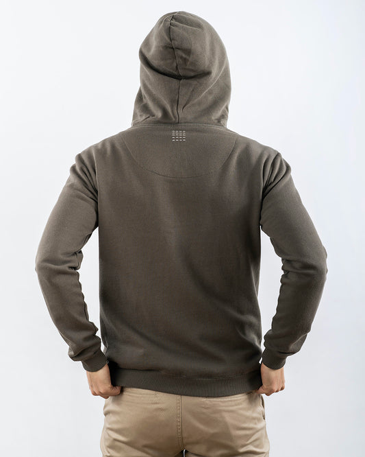 ZIP HOODIE ARMY OLIVE