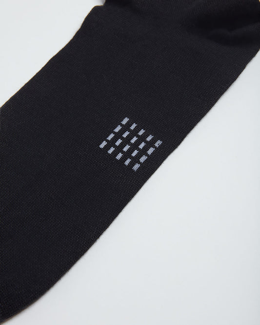 MERINO SOCK SOLID BLACK- 2 PACK
