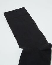 Load image into Gallery viewer, COTTON SOCK SOLID BLACK- 2 PACK
