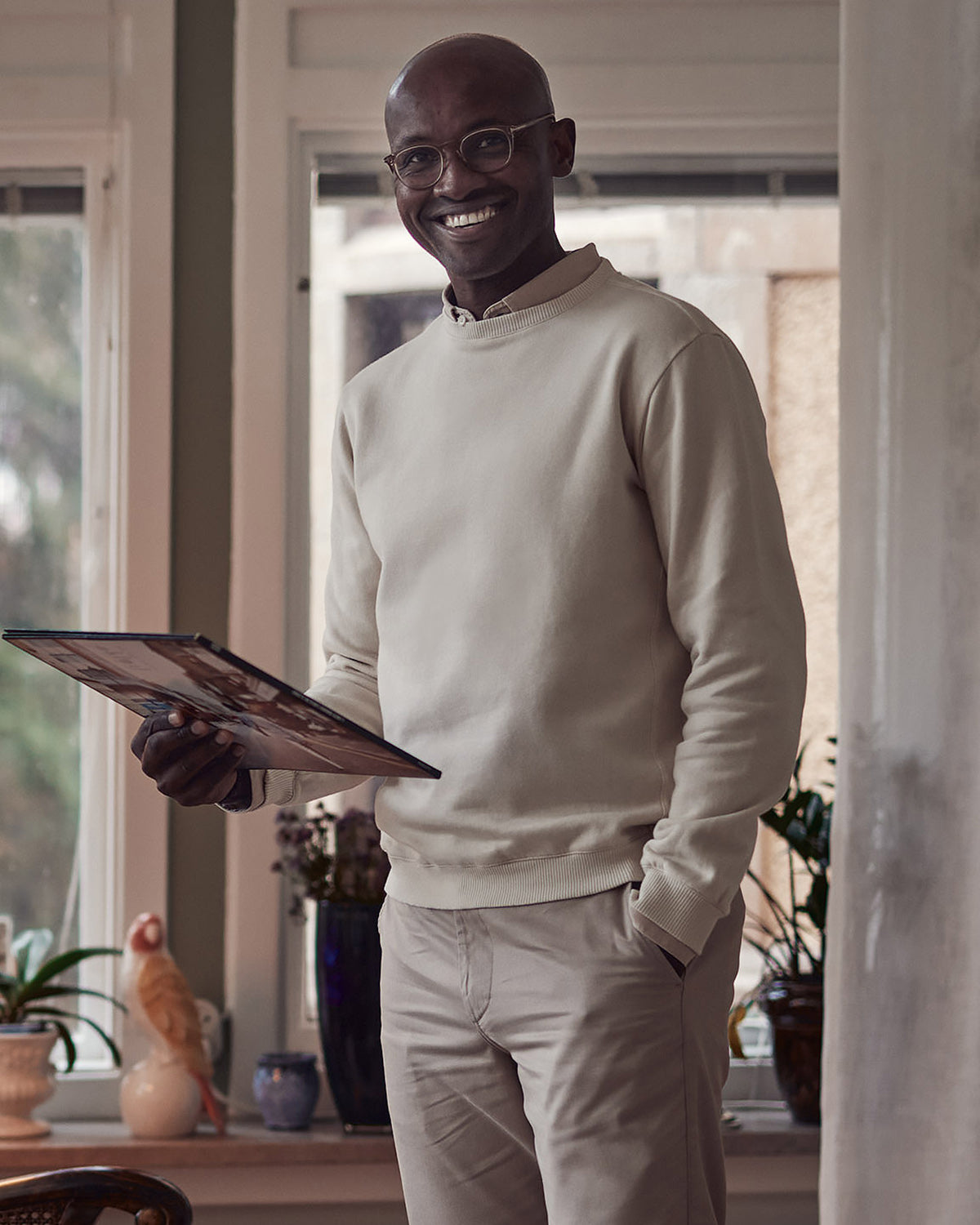 TENCEL™ SWEATSHIRT CLEAN BEIGE