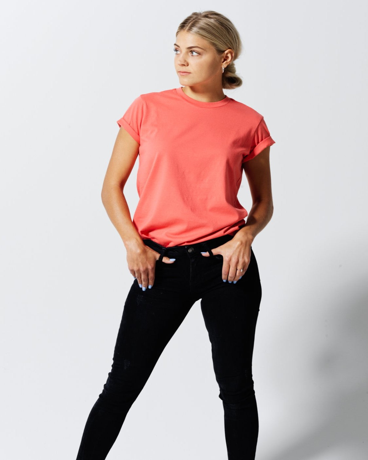 T- SHIRT CORAL ORANGE-T-shirt-Blankdays