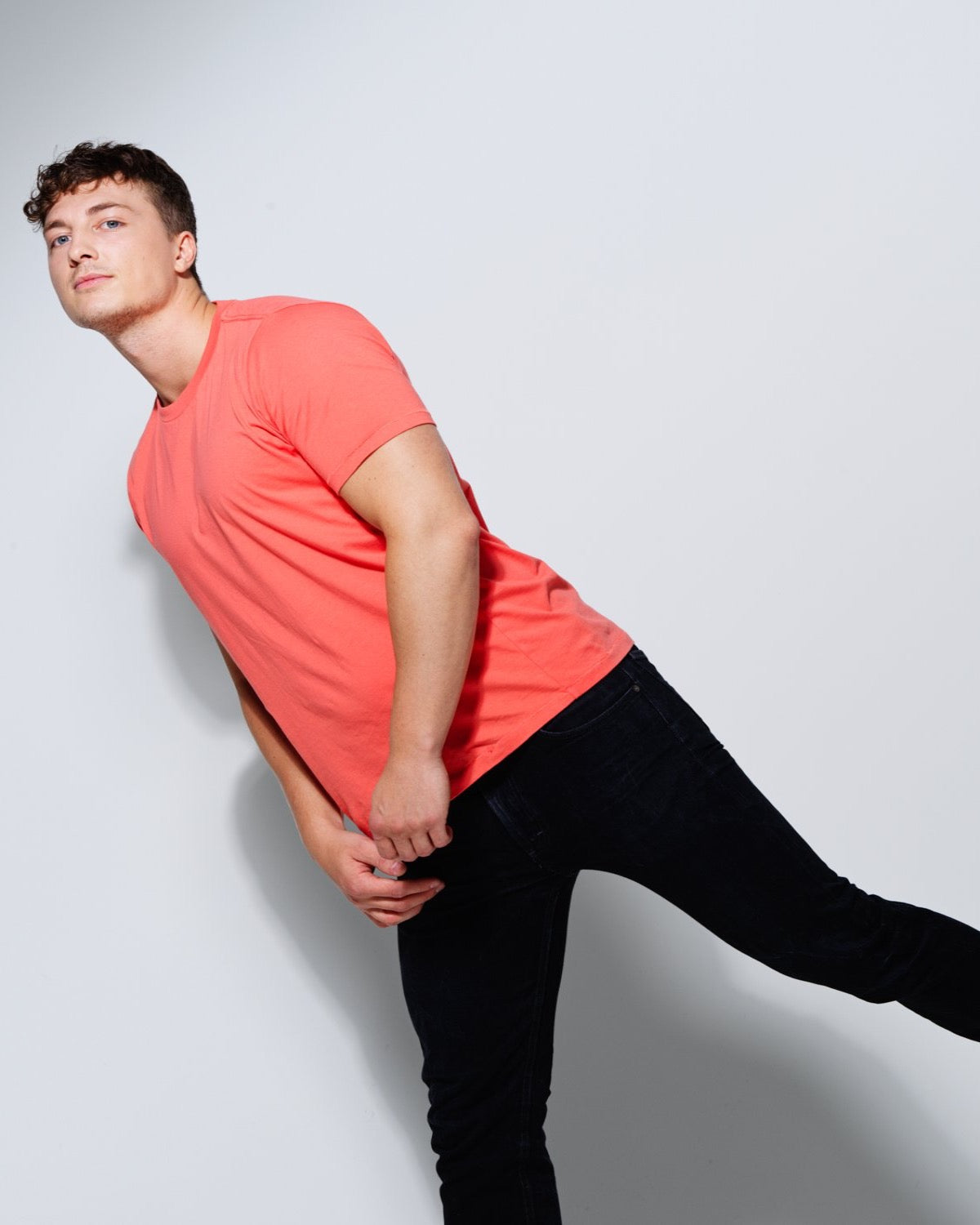 T- SHIRT CORAL ORANGE-T-shirt-Blankdays